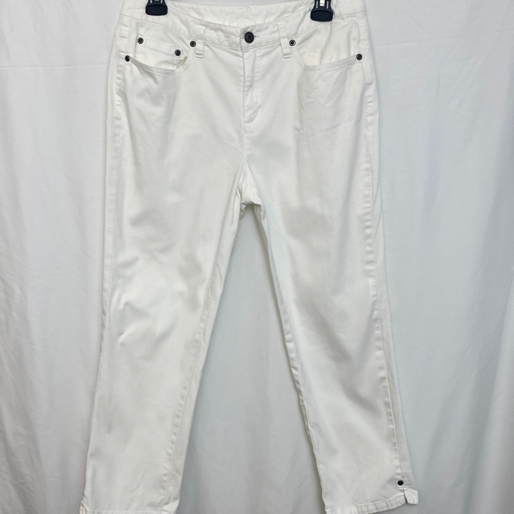 Talbots Women’s Stretch Everyday Jeans White Size 10